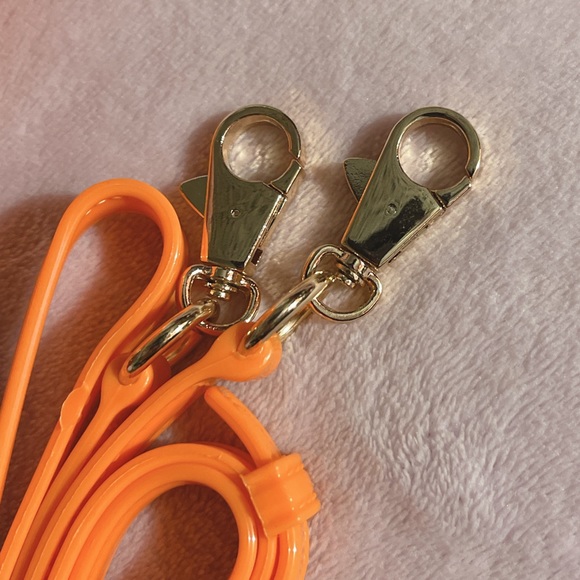 🎉HP!🎉 Orange Jelly Studded Crossbody Bag — NWOT - Picture 10 of 13